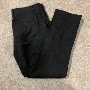 Gap: Black Wool Khakis Tailored Straight Fit | Size: 34x32